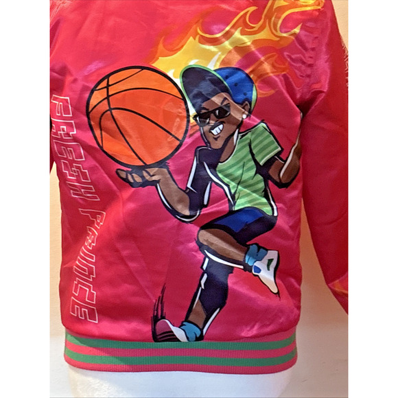 Headgear Classics Fresh Prince Bomber Jacket Pink Flames NWT Size M – Retro 90s - Picture 5 of 10